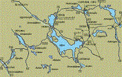 Karta över Siljansbygden